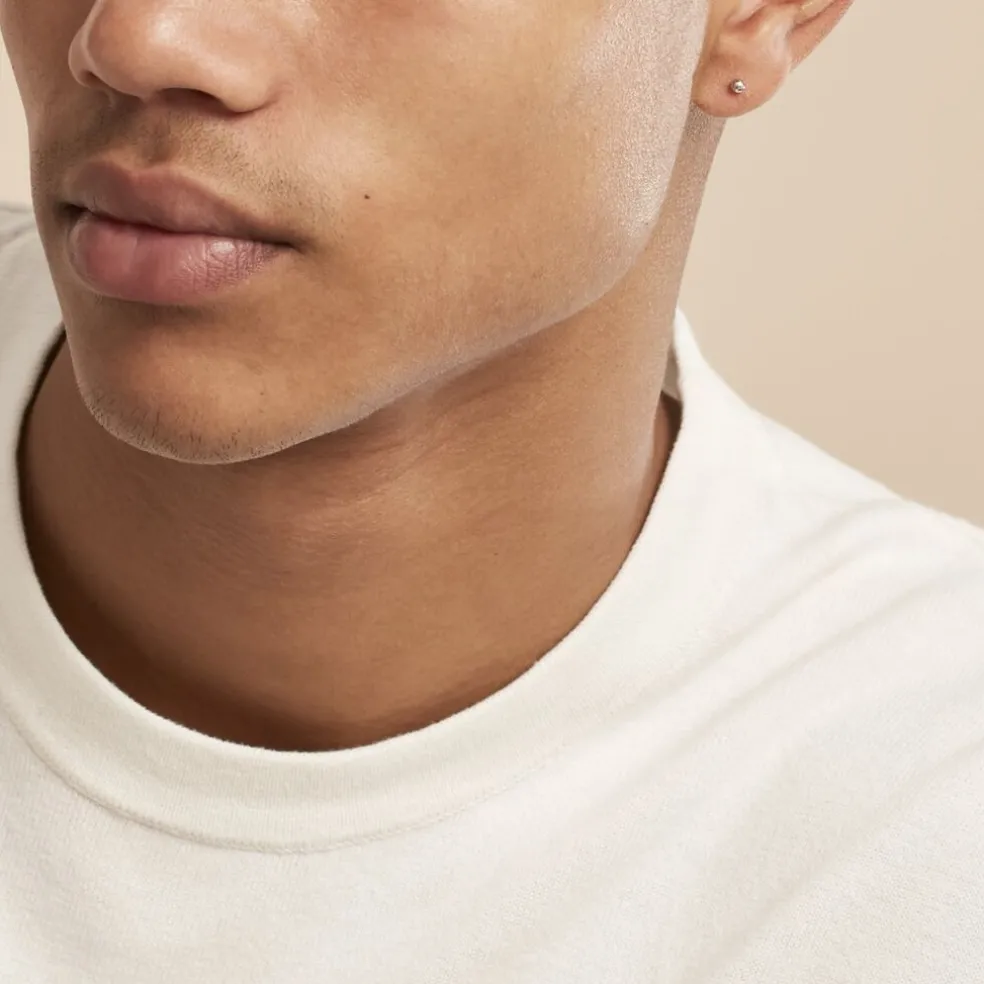 Boucles D'oreilles Puces Or Blanc Fidelia