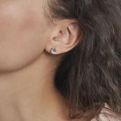 Boucles D'oreilles Puces Or Tricolore Vanadissa Diamants