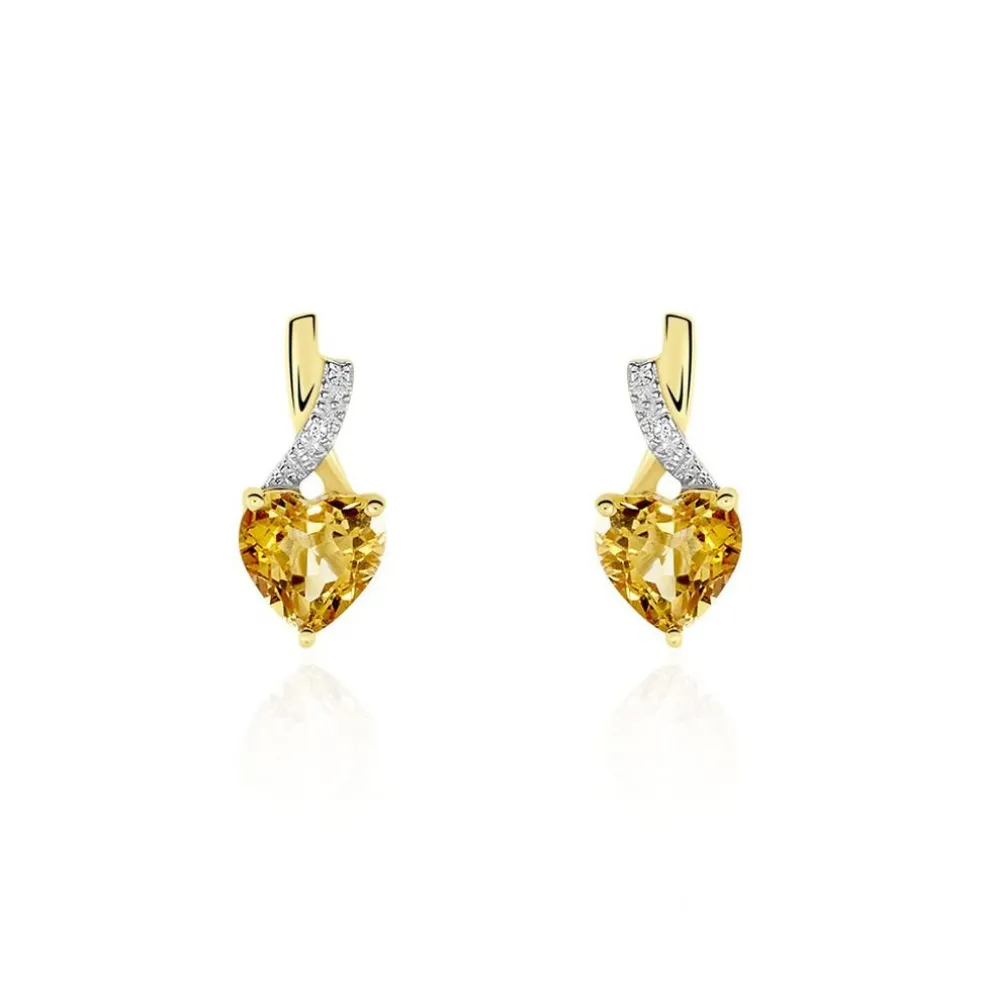 Boucles D'oreilles Puces Or Jaune Clothilde