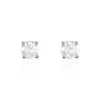 Boucles D'oreilles Puces Or Blanc Victoria Diamants
