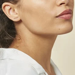 Boucles D'oreilles Puces Pink Or Rose