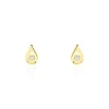 Boucles D'oreilles Puces Purete Or Jaune Diamant