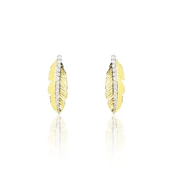 Boucles D'oreilles Puces Paola Or Jaune Diamant