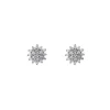 Boucles D'oreilles Puces Platine Alden Diamants