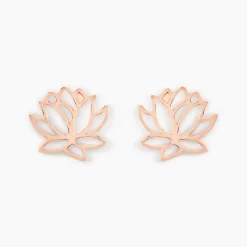 Boucles D'oreilles Puces Rosita Argent Rose
