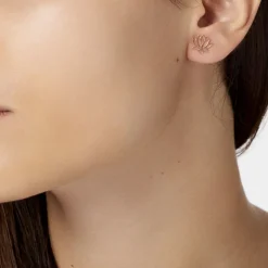 Boucles D'oreilles Puces Rosita Argent Rose