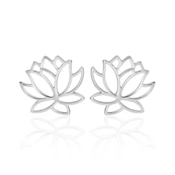 Boucles D'oreilles Puces Rosita Argent Blanc