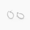 Boucles D'oreilles Puces Raffaela Argent Blanc Oxyde De Zirconium