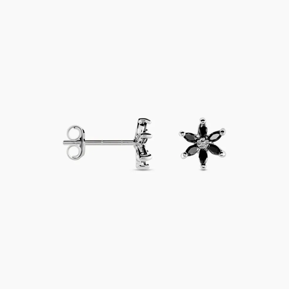 Boucles D'oreilles Puces Rhys Argent Blanc Oxyde De Zirconium