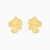 Boucles D'oreilles Puces Rahima Acier Jaune