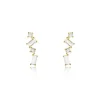 Boucles D'oreilles Puces Renita Or Jaune Oxyde De Zirconium