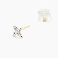 Boucles D'oreilles Puces Starlight Or Jaune Diamant