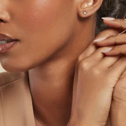 Boucles D'oreilles Puces Starlight Or Jaune Diamant