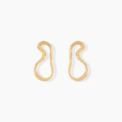 Boucles D'oreilles Puces Seyda Plaqué Or Jaune