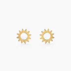 Boucles D'oreilles Puces Sunlight Or Jaune