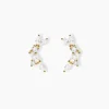 Boucles D'Oreilles Puces Sparkle Or Jaune Oxyde De Zirconium