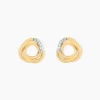 Boucles D'oreilles Puces Syrena Or Jaune Diamant