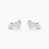 Boucles D'oreilles Puces Te Amo Argent Blanc