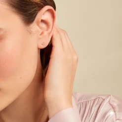 Boucles D'oreilles Puces Undine Or Jaune Diamant