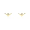 Boucles D'oreilles Puces Volia Or Jaune Diamant