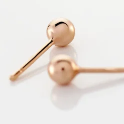 Boucles D'oreilles Puces Virgie Argent Rose