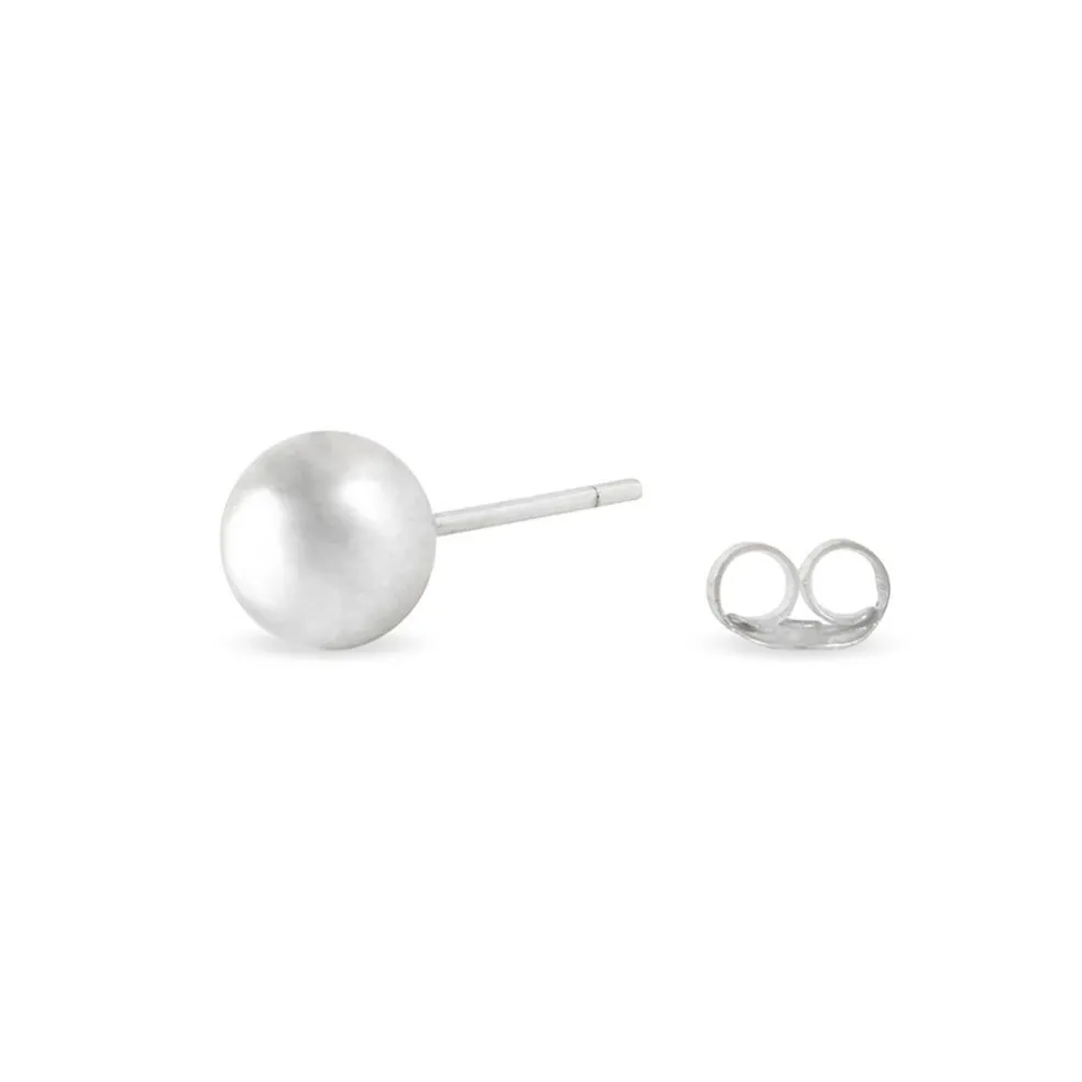 Boucles D'oreilles Puces Virgie Argent Blanc