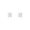 Boucles D'oreilles Puces Victoria Platine Blanc Diamant