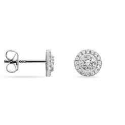 Boucles D'oreilles Puces Verane Argent Blanc Oxyde De Zirconium