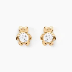 Boucles D'oreilles Puces Winny Or Jaune Oxyde De Zirconium