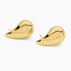 Boucles D'oreilles Puces Xenia Acier Jaune