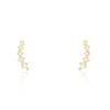 Boucles D'oreilles Puces Youssa Barrettes Or Jaune Oxyde De Zirconium