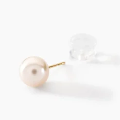 Boucles D'oreilles Suki Or Jaune Perle De Culture