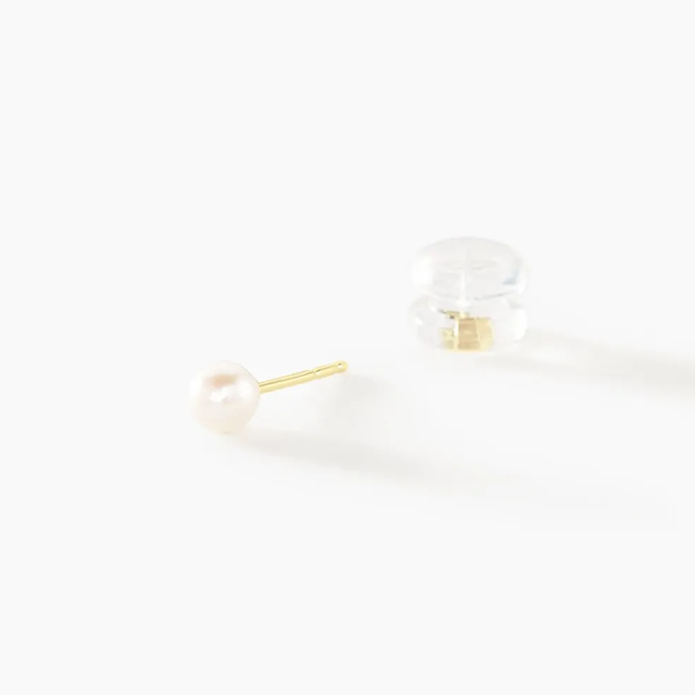 Boucles D'oreilles Suki Or Jaune Perle De Culture