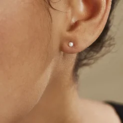 Boucles D'oreilles Suki Or Jaune Perle De Culture