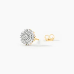 Boucles D'oreilles Veronick Or Jaune Diamant