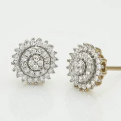 Boucles D'oreilles Veronick Or Jaune Diamant