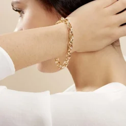 Bracelet Aaron Maille Fantaisie Or Jaune