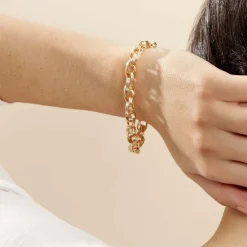 Bracelet Aaron Maille Fantaisie Or Jaune