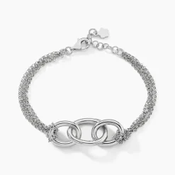 Bracelet Abassia Argent Blanc