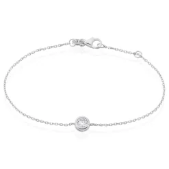 Bracelet Abha Argent Blanc Oxyde De Zirconium