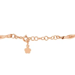 Bracelet Abie Torsade Argent Rose