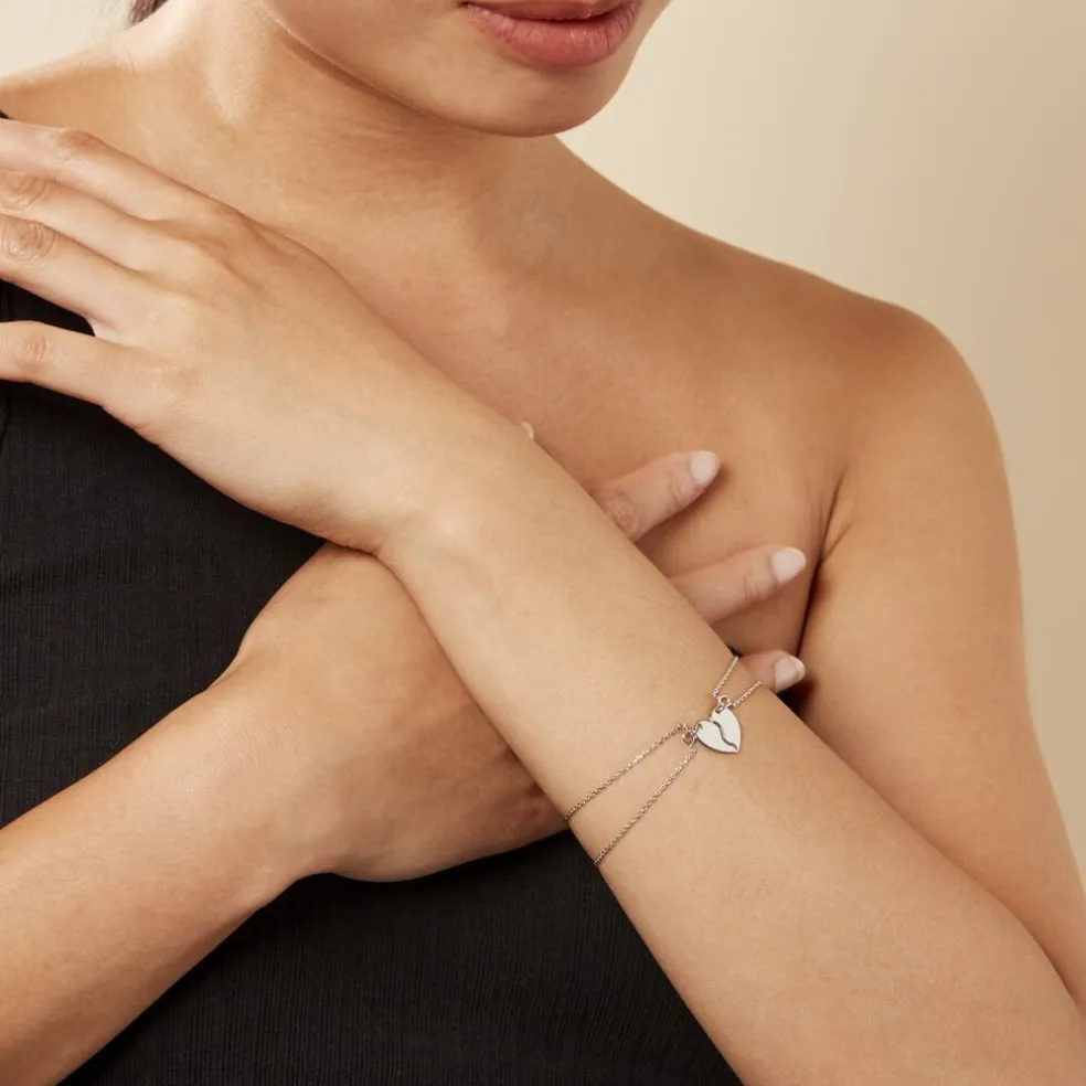 Bracelet Abrar Argent Blanc