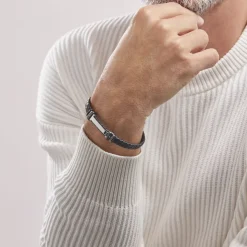 Bracelet Acier Blanc Ludovic Oxyde De Zirconium