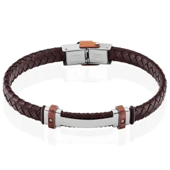 Bracelet Acier Blanc Ludovic Oxyde De Zirconium