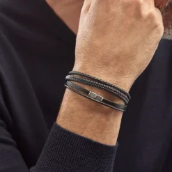 Bracelet Acier Blanc Romain