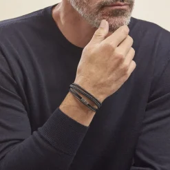 Bracelet Acier Blanc Romain