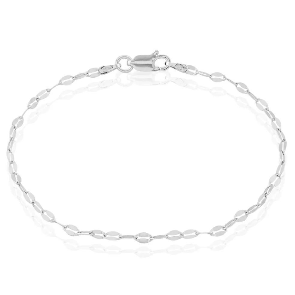 Bracelet Adelaide Argent Blanc