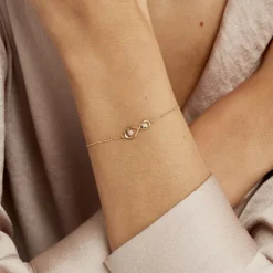 Bracelet Ademar Or Jaune Oxyde De Zirconium