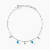 Bracelet Adiva Argent Blanc Turquoise