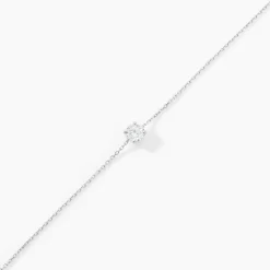 Bracelet Adula Or Blanc Oxyde De Zirconium